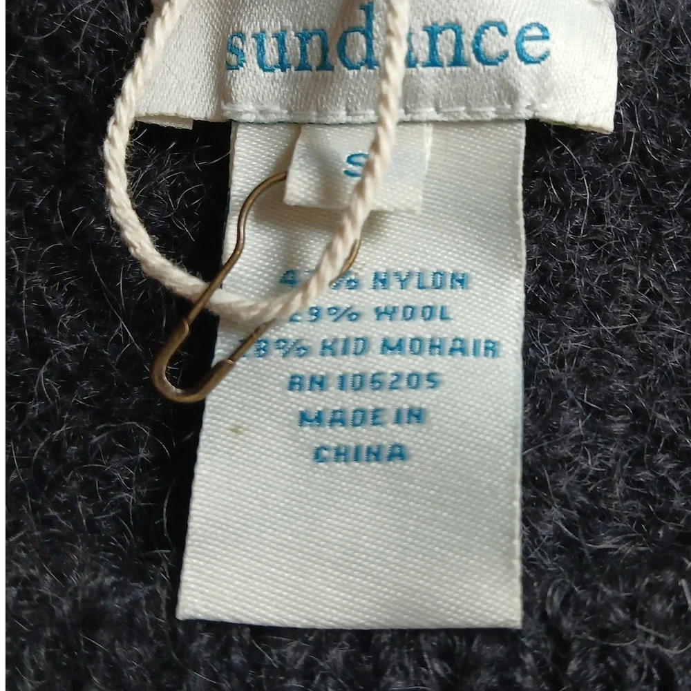 Sundance Knit Sweater Floral Sleeve Detail Women's Size Small - Picture 8 of 10